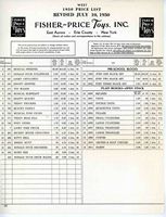 FP Price List 1950
